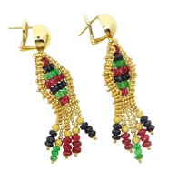 Ohrringe Savoia Dame in Gelbgold Pietre dure ORO750GOR - ORO750GOR